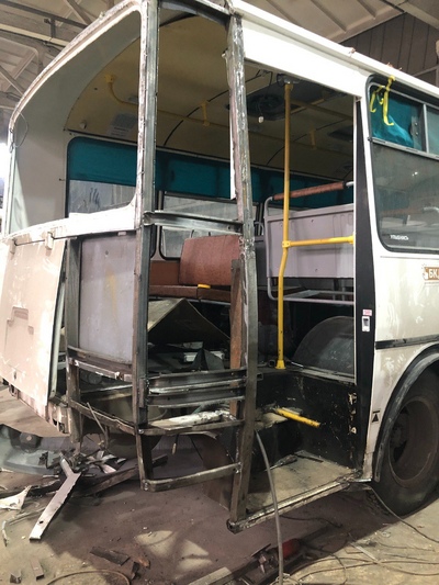 Задняя часть кузова автобуса